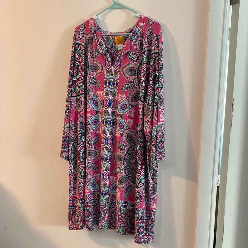 Ruby Rd. Multicolor Patterned Dress - Picture 1 of 3